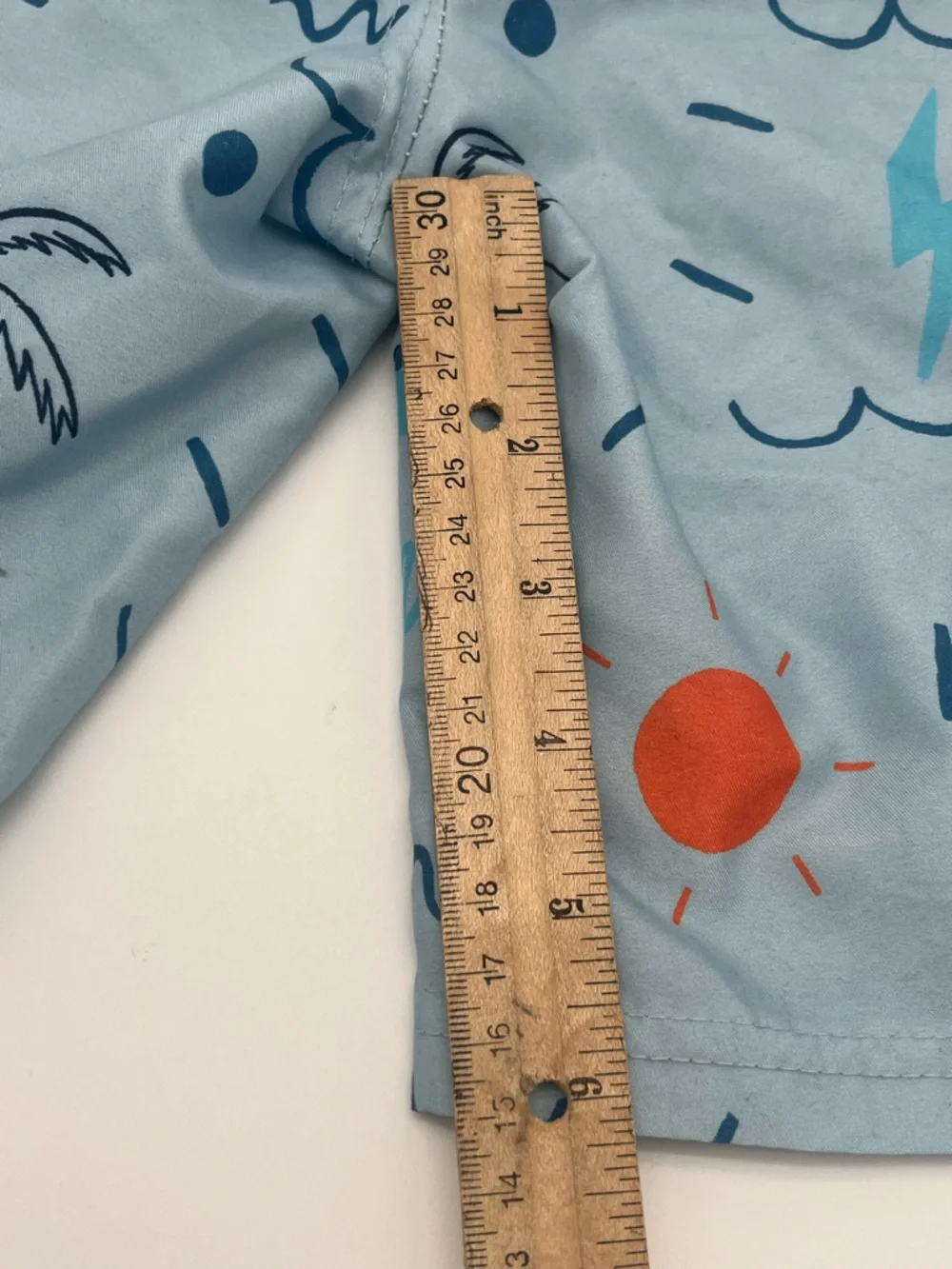 Boys Blue Penguin beach Swim Shorts & lands end Board Shorts Tropical coastal L